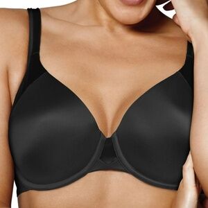 Playtex Love My Curves Incredibly Smooth & Concealing Underwire Bra Black NWT